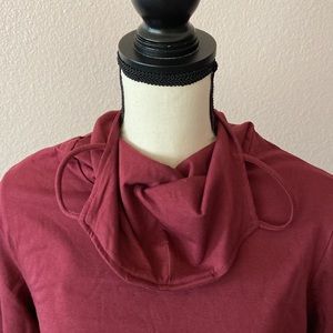 long sleeves shirt with built in mask